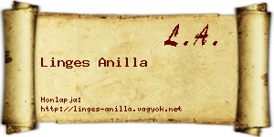 Linges Anilla névjegykártya